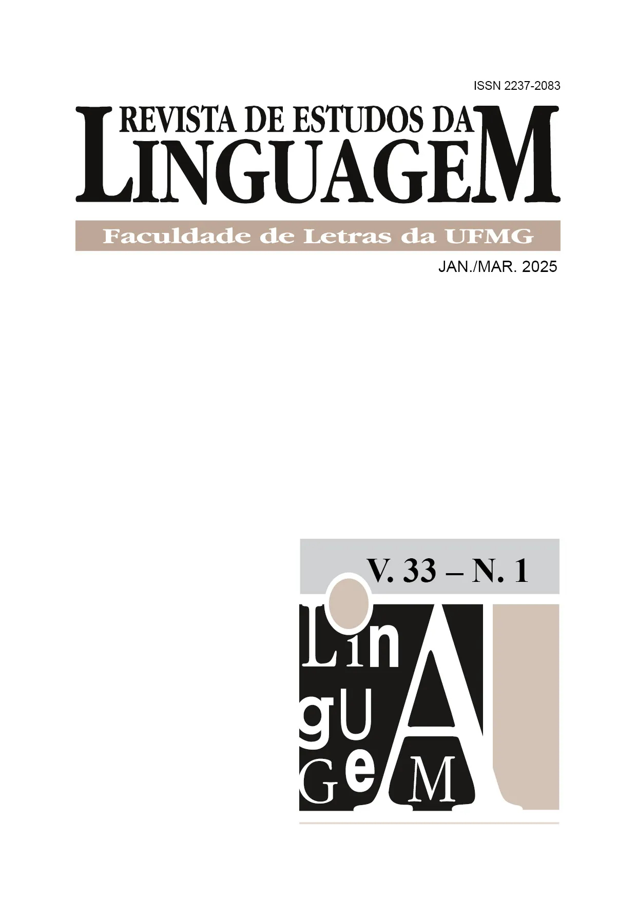 Edições anteriores | Revista de Estudos da Linguagem