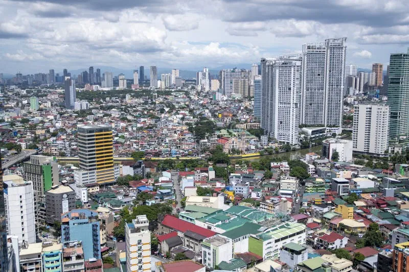 Aerial of Mandaluyong Area in Manila Editorial Photography - Image of ...