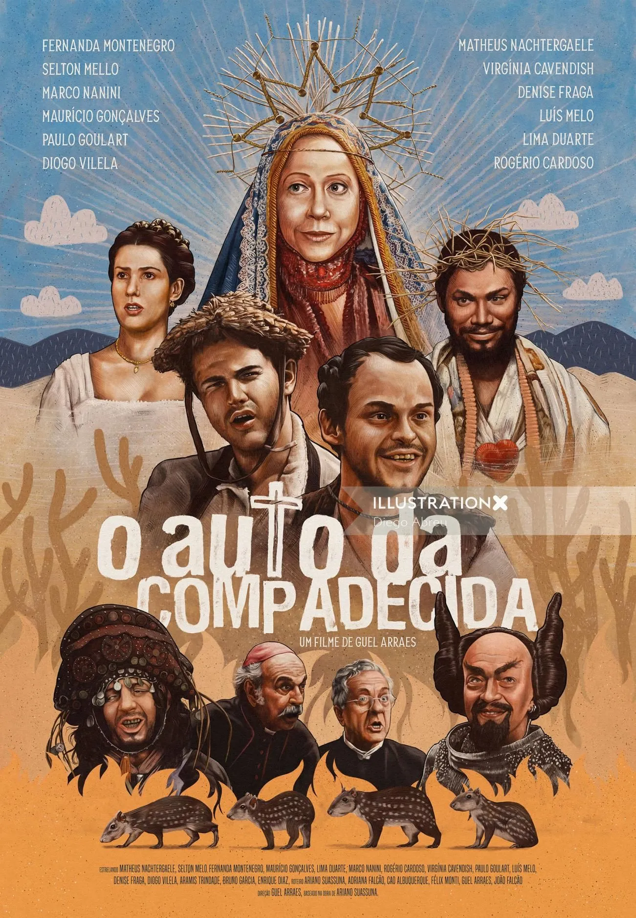 O Auto da Compadecida | Iconic movie posters, Iconic movies, Movie posters