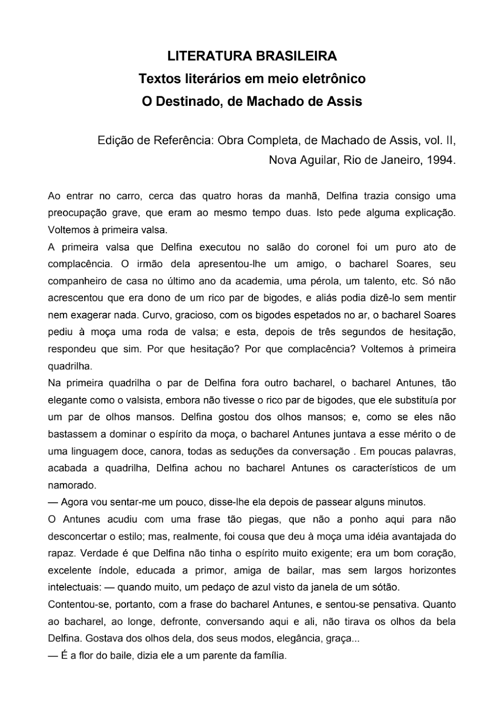 O Destinado de Machado de Assis: Conto e Análise Literária