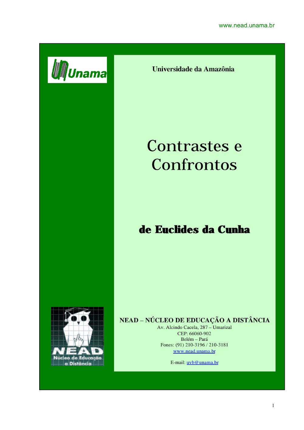 Contrastes e Confrontos