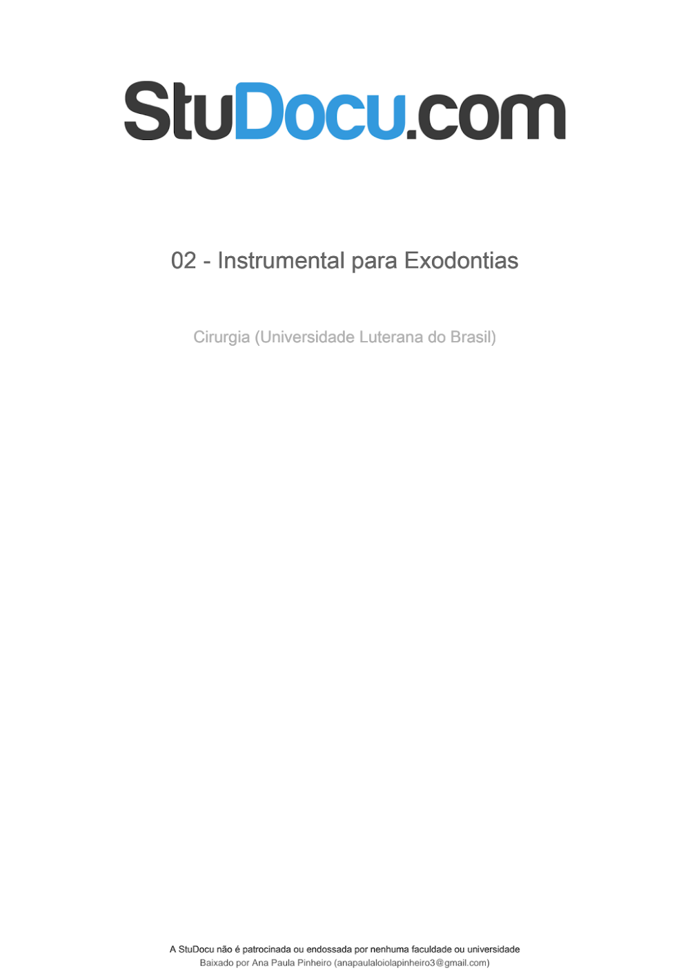 Instrumental para Exodontias: Guia Acadêmico de Cirurgia ULBRA