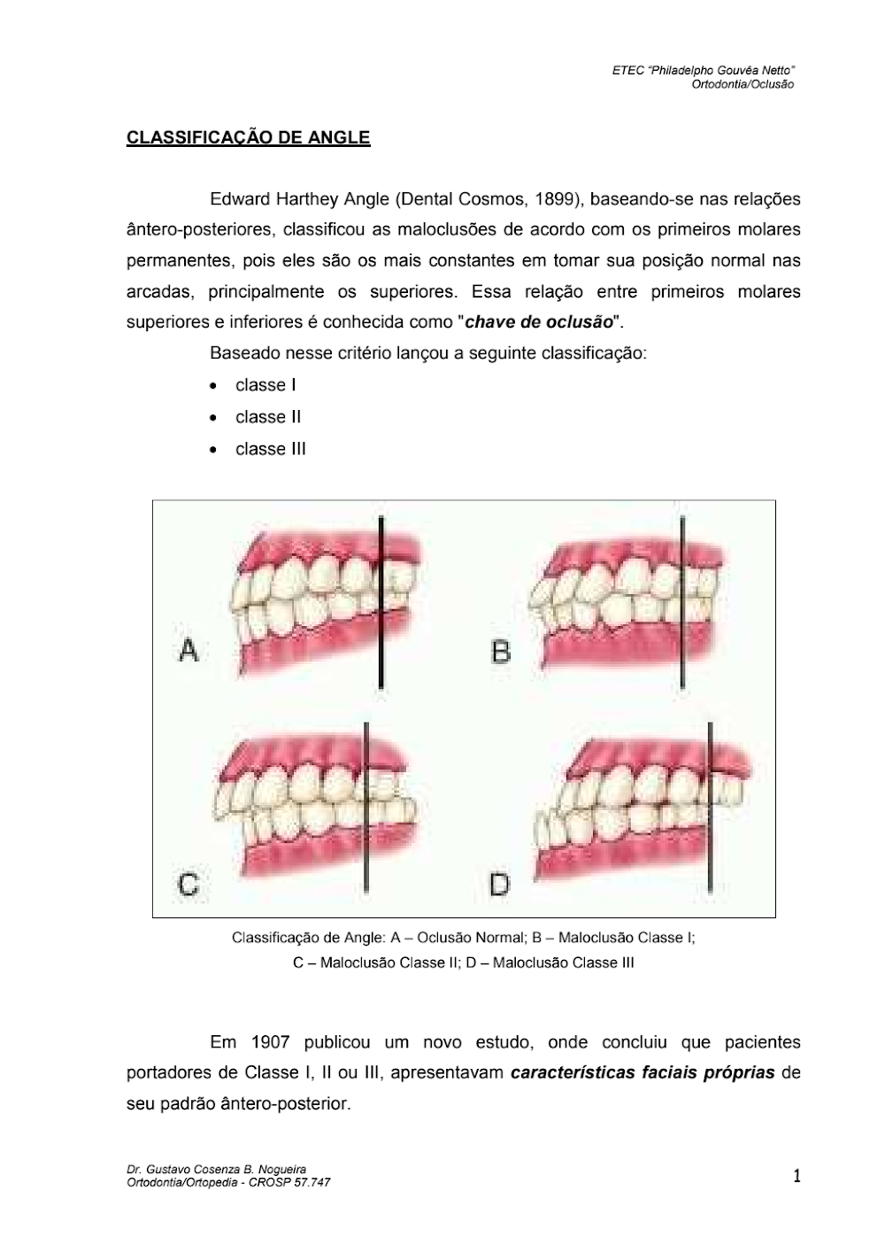 Classificação de Angle: Fundamentos da Ortodontia Moderna