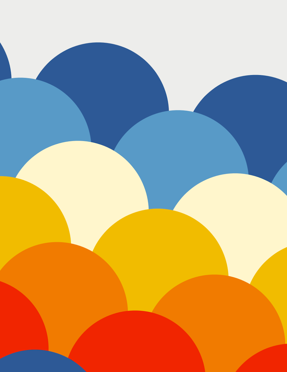 Oclusão: Design Abstrato de Semicírculos e Gradiente de Cores