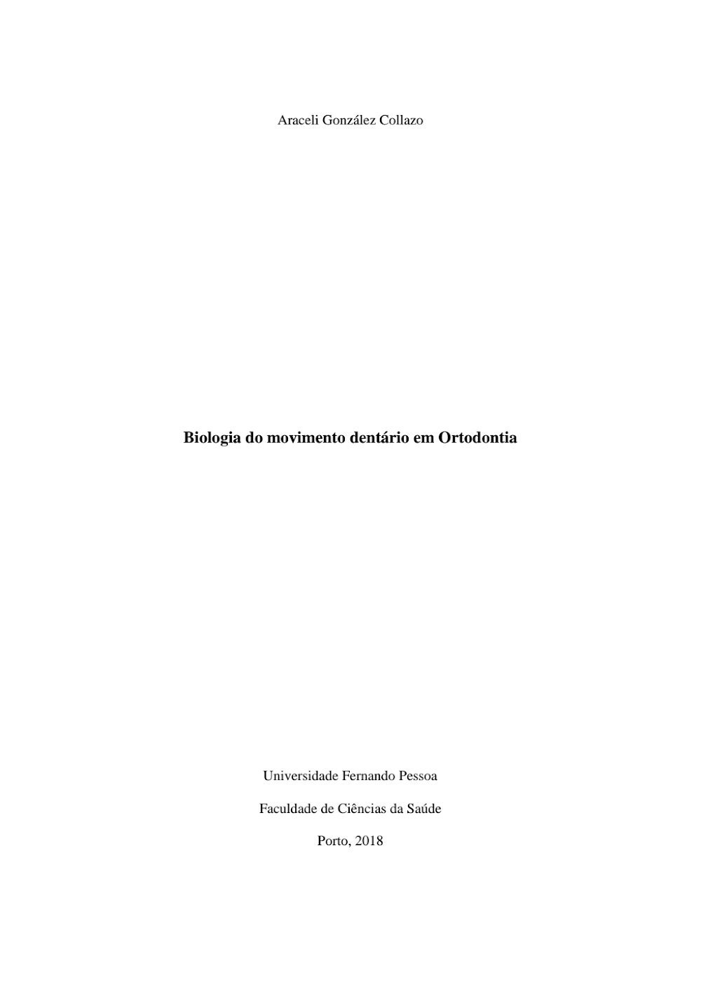 Biologia do Movimento Dentário em Ortodontia – Araceli Collazo