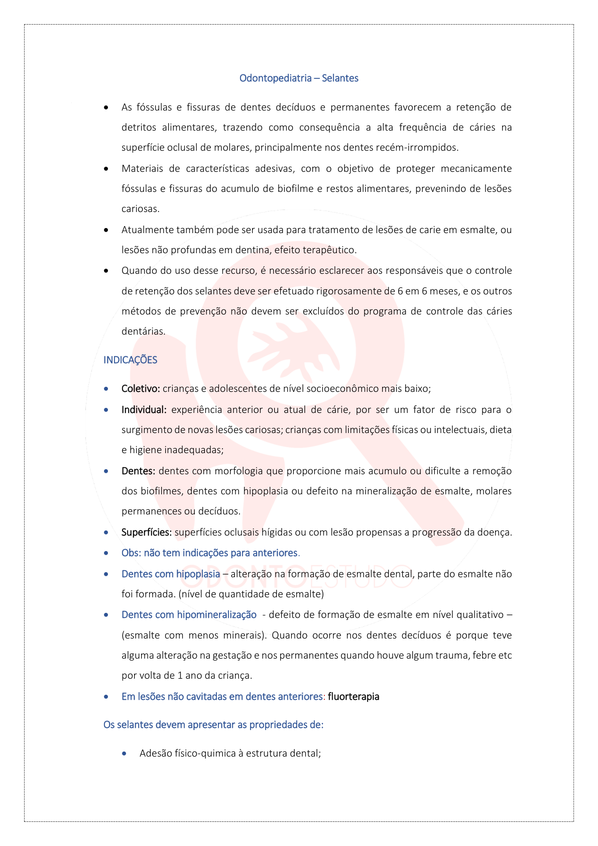 Selantes em Odontopediatria: Indicações e Guia de Prevenção