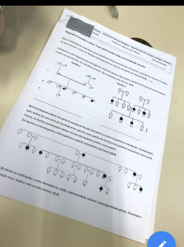 Prova de Genética: Questões sobre Hereditariedade e Biologia