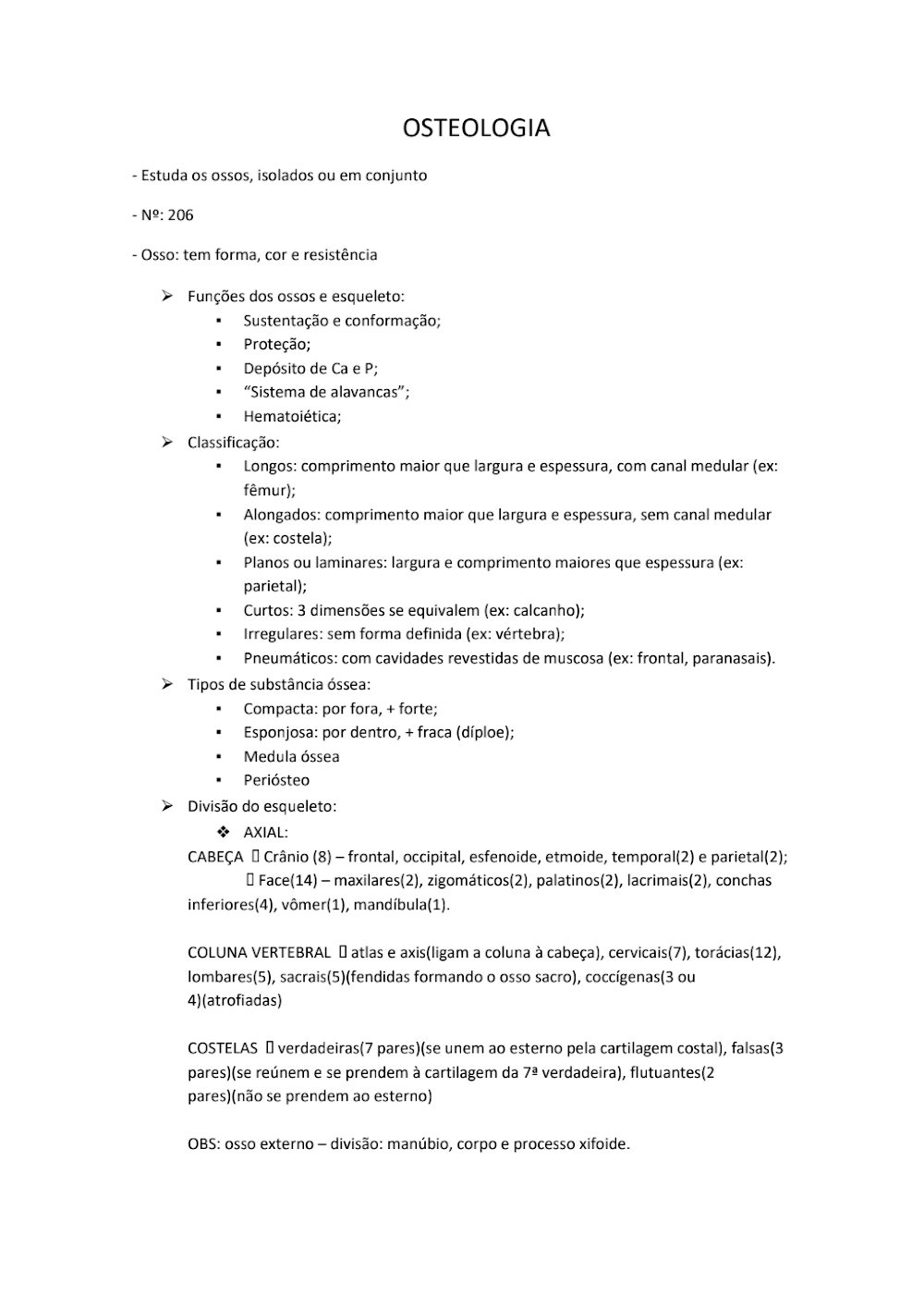 Resumo de Anatomia Geral: Planos e Termos do Corpo Humano