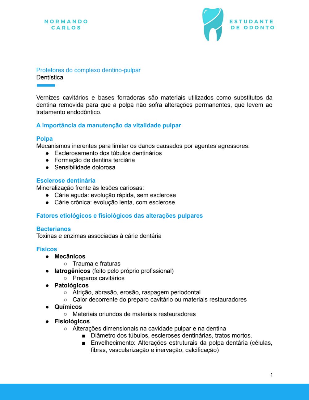 Protetores Dentino-Pulpares: Conceitos Essenciais em Dentística