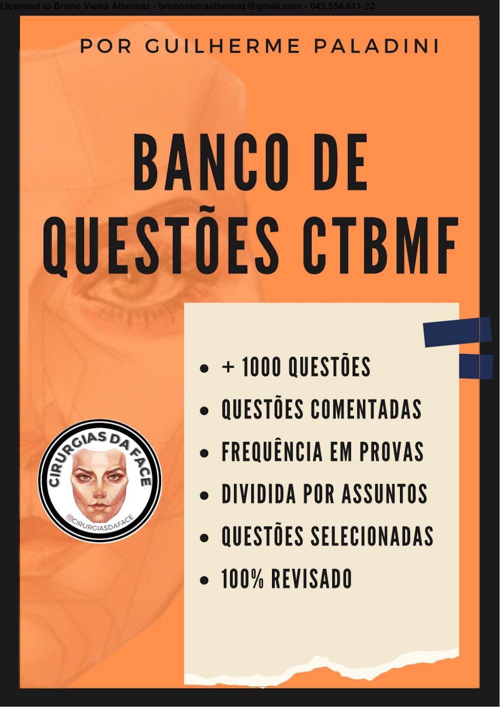 Banco de Questões CTBMF de Guilherme Paladini: 1000 Questões