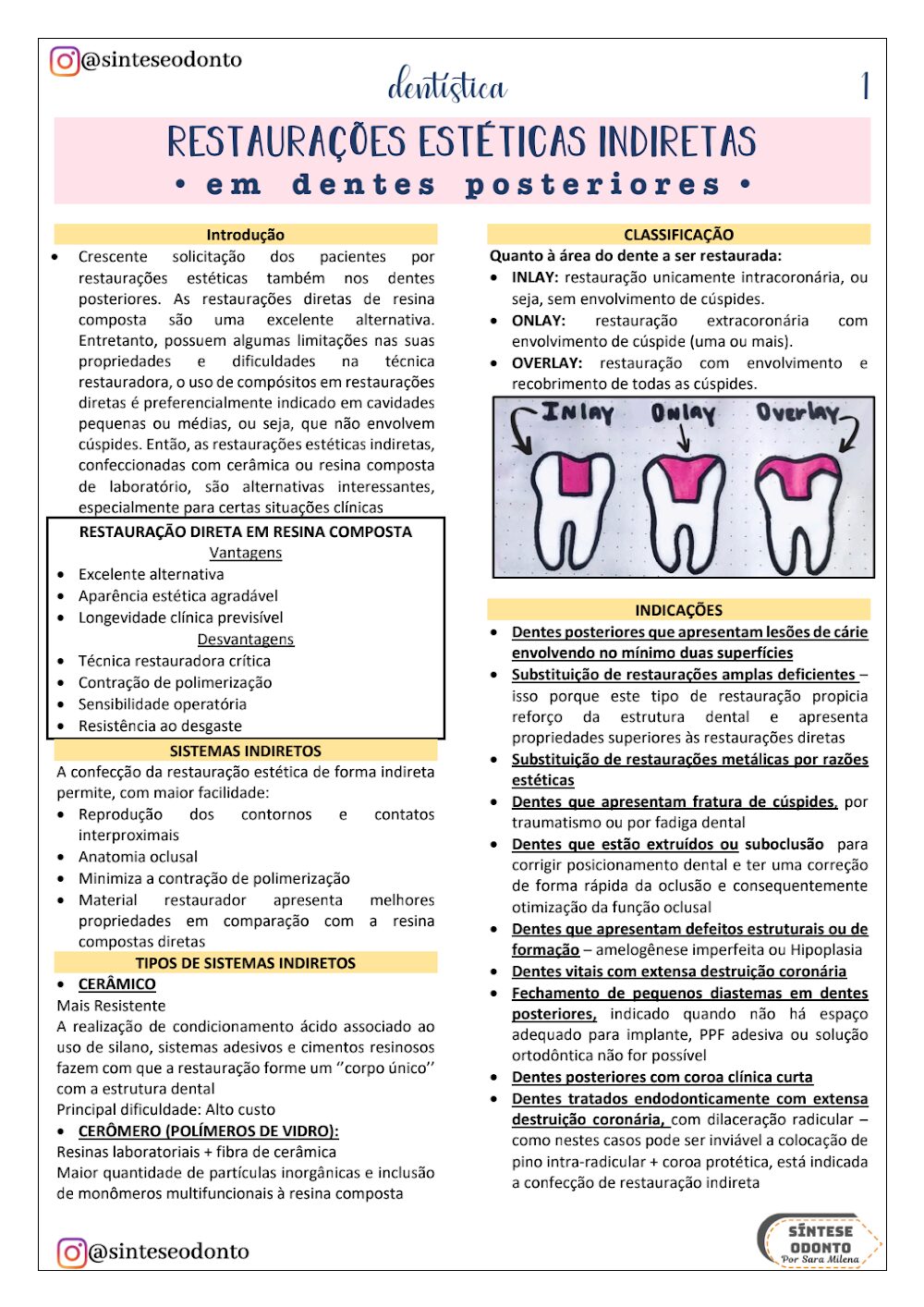 Restaurações Estéticas Indiretas em Dentes Posteriores: Guia Completo