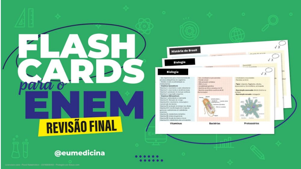 Flash Cards ENEM Gratuito: Biologia e História – Revisão Final