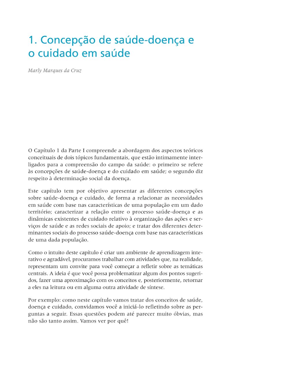 Concepção de Saúde-Doença e Cuidado | Marly Marques da Cruz