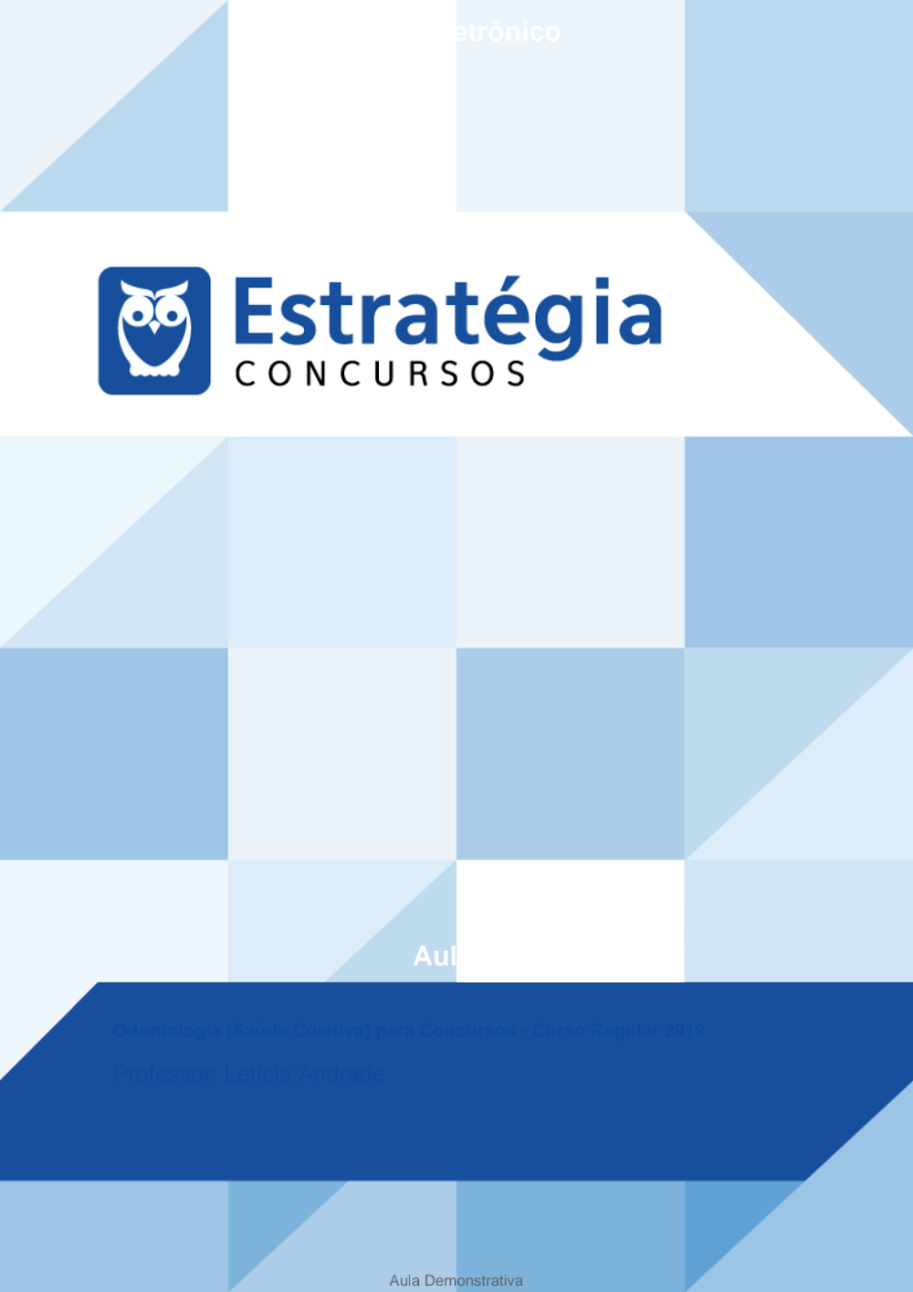 Odontologia Saúde Coletiva: Curso para Concursos 2019